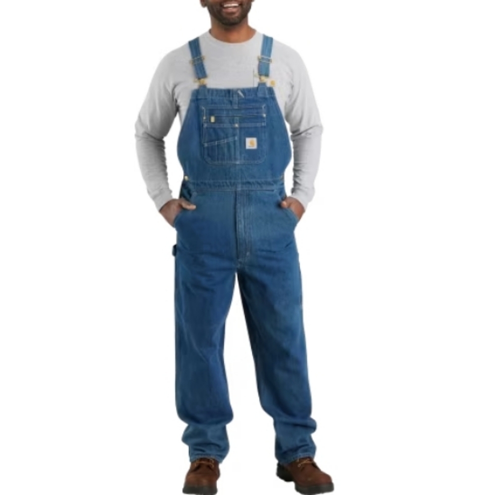 Carhartt Men's Blue Denim Overalls